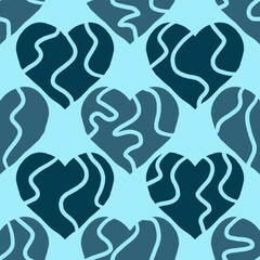 Seamless valentines pattern with hearts for postcard and gifts and cards 