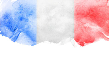 Grunge flag of France background