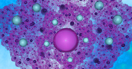 Abstract colorful glowing shapes. Generative fractal art. Fantasy light background. Digital fractal art wallpaper. 3d rendering