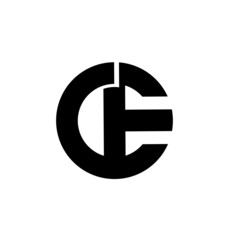 ce ec e c initial letter logo