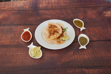 a mexican food healthy composed design