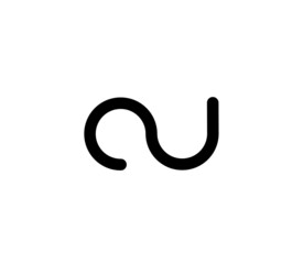 Cu uc initial letter logo