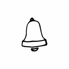 Winter related vector line icon in doodle style. Vector illustration on a white background.