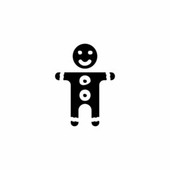 Gingerbread Man icon in vector. Logotype