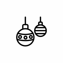 Christmas Ball icon in vector. Logotype
