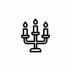 Candle icon in vector. Logotype