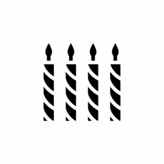 Candle icon in vector. Logotype