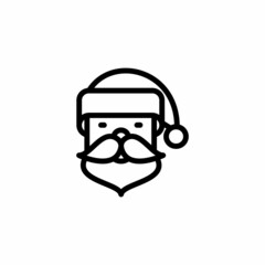 Santa Claus icon in vector. Logotype