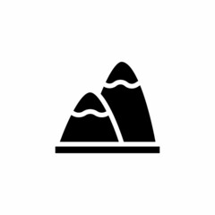 Mountain icon in vector. Logotype