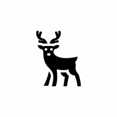Deer icon in vector. Logotype