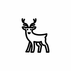 Deer icon in vector. Logotype