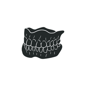 black and white teeth jawbone anatomy clip art preview