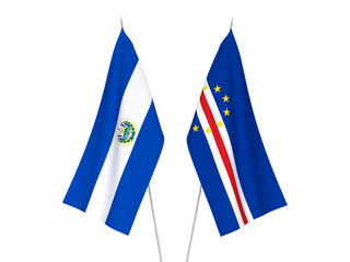 Republic of Cabo Verde and Republic of El Salvador flags