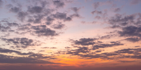 Background cloud summer. Orange purple Background.