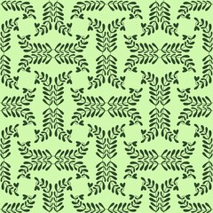 Seamless pattern with leaves for fabrics and textiles