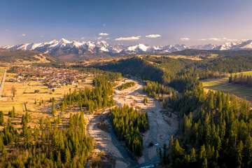 Tatry z lotu ptaka - Zakopane