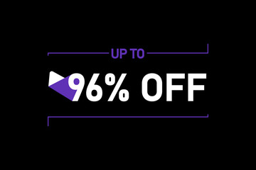 Up to 96% off, Up to 96% Discount, label sign up to 96% off, Banner Add, Special Offer add