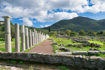 Ancient Greece. Ancient Messene, one of the most important cities of antiquity. Kalamata, Greece