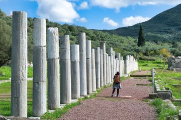 Fotobehang Ancient Greece. Ancient Messene, one of the most important cities of antiquity. Kalamata, Greece © Achillefs Katsaounis/Wirestock