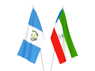 Republic of Equatorial Guinea and Republic of Guatemala flags