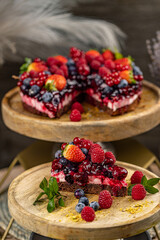 Piece of chocolate cake