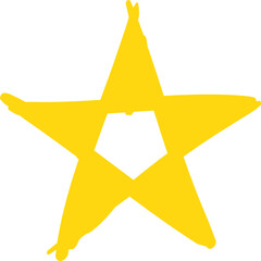 star hand draw icon