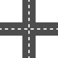 road way crossroad icon