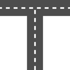 road way crossroad icon