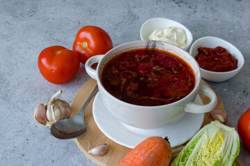 National Slavic dish borscht