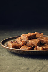 No Bake Banana Cranberry Bars Gluten-Free.