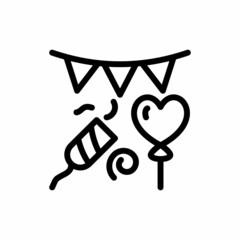 Celebration icon in vector. Logotype