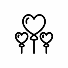 Balloon icon in vector. Logotype