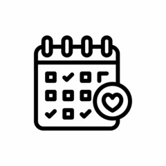 Schedule icon in vector. Logotype