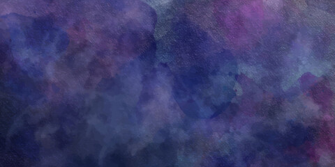 Watercolor stain with hand paint, cloudy pattern on watercolor paper for wallpaper banner and any design. Watercolor illustration art abstract blue color texture background, clouds and sky pattern.