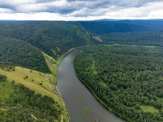 Fototapeta premium Divnogorsk Krasnoyarsk Russia The Yenisei River
