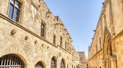 Rhodes old town, HDR Image