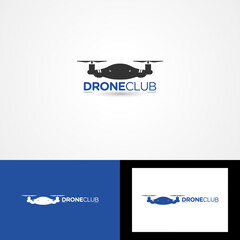 Drone Tech Logo Template Design Vector, Emblem, Design Concept, Creative Symbol, Icon.