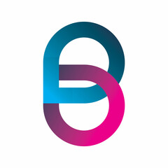 letter b chain logo design