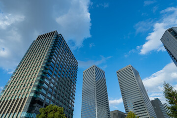 高層ビル ビル ビル群 大阪 ビジネス 仕事