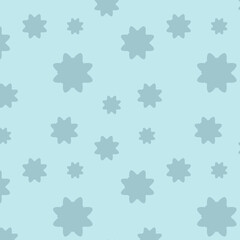 Pattern flowers are pale blue