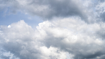 background view of cloud formation on a sunny day