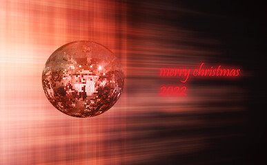Christmas decoration on abstract background 