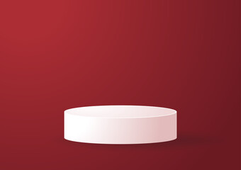 Stage pedestal or platform. geometry podium shape for show cosmetic product display.