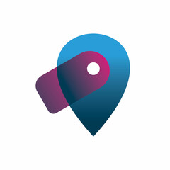 price tag location logo design