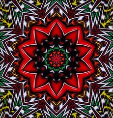 Kaleidoscope background. Multi-colored texture illustration.