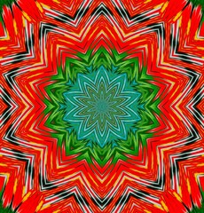 Kaleidoscope background. Multi-colored texture illustration.