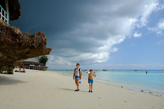 travel with kids to Nungwi has perhaps the most picture perfect beaches in Zanzibar