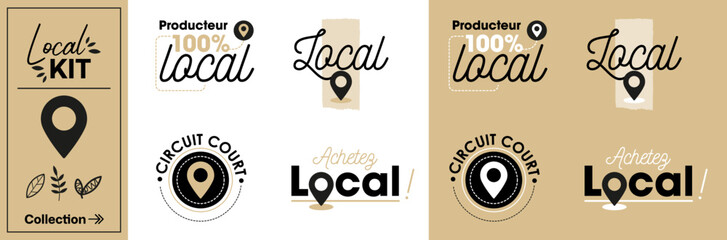 LOCAL KIT - LOGOS -LABELS - STICKERS - ILLUSTRATION