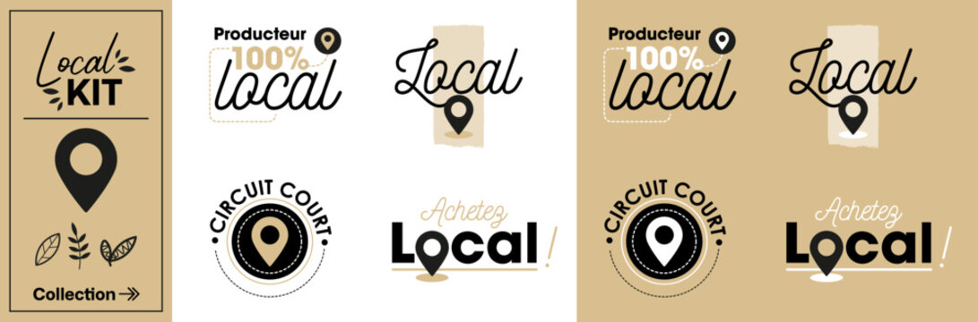 LOCAL KIT - LOGOS -LABELS - STICKERS - ILLUSTRATION