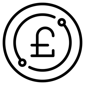 recommend clip art: pound coin outline icon